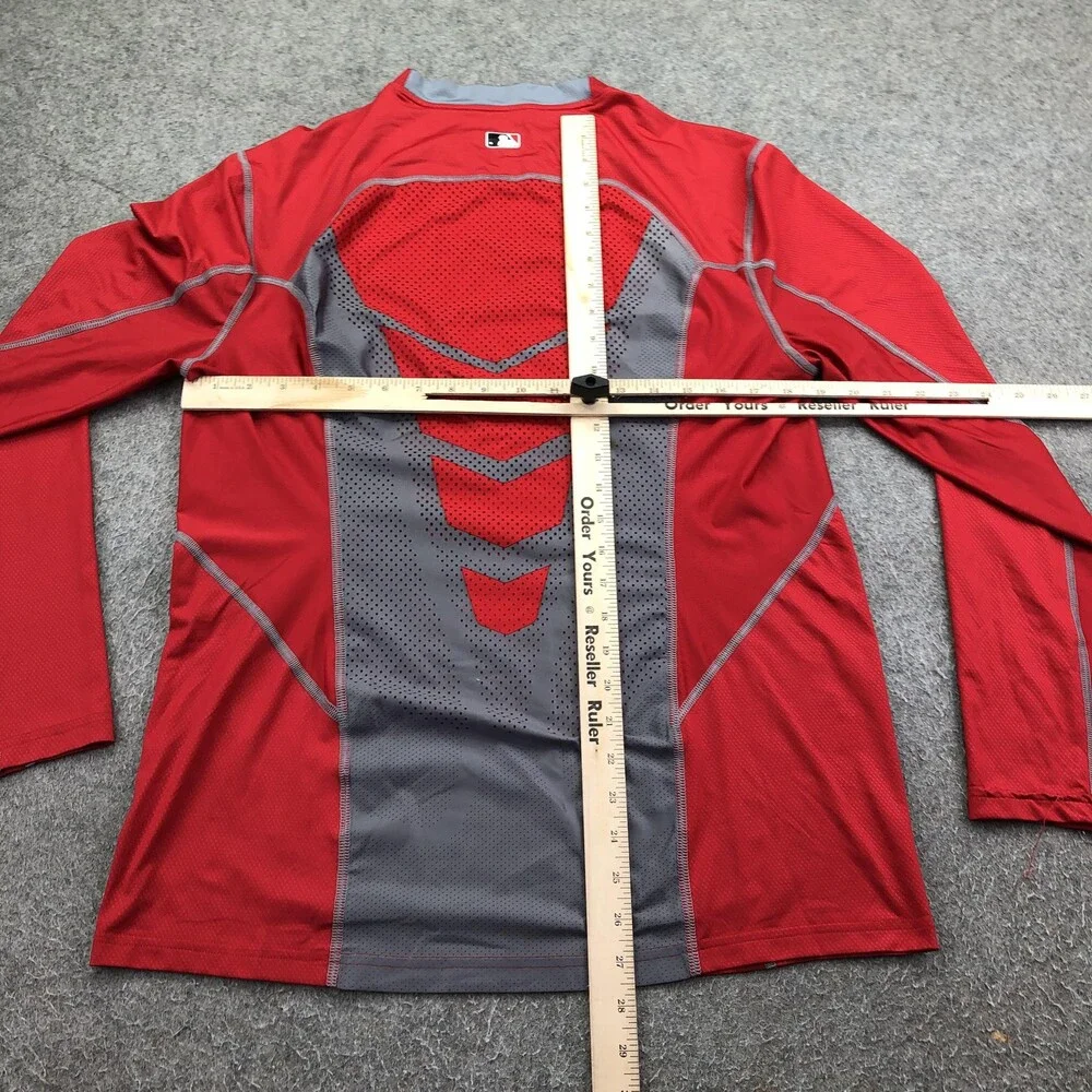 Cincinnati Reds Shirt Mens Large Red MLB Baseball Nike Pro Combat Dri-FIT
